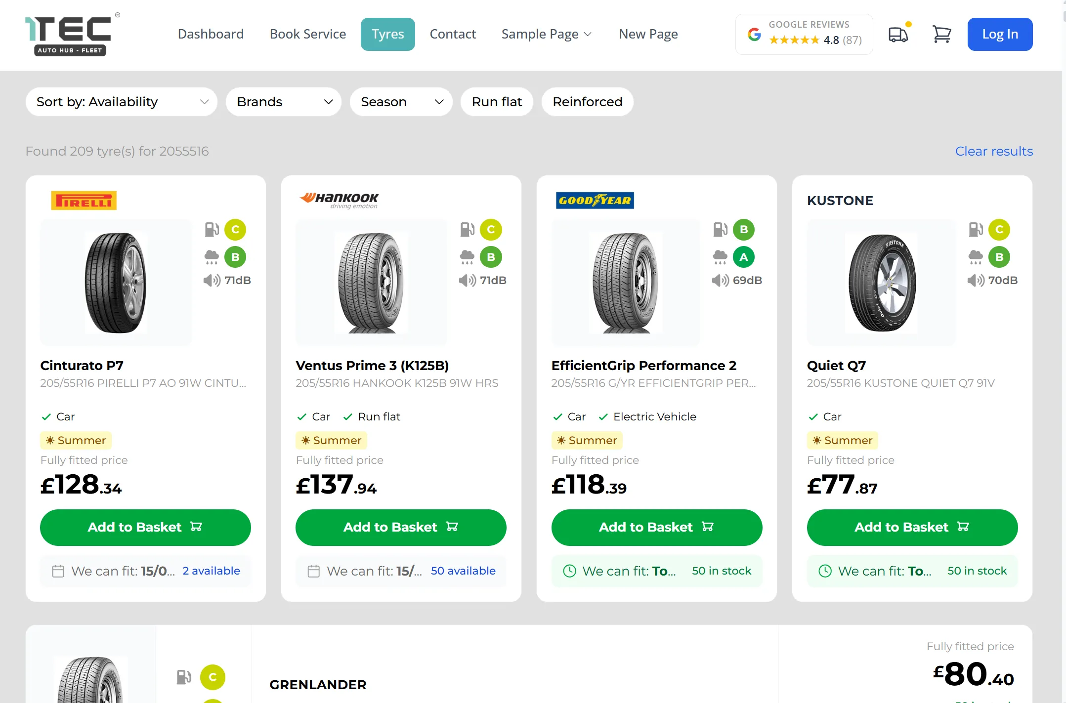 Sell Tyres Online: Bond International and Churchill for Garages